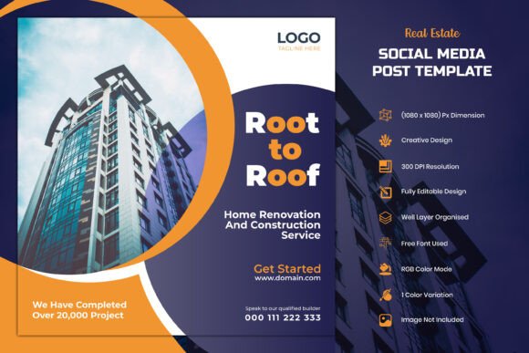 Download Real Estate IG Social Media Post Design - Post design Collection