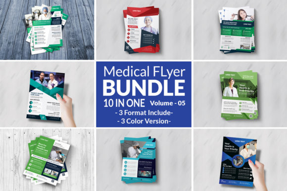 Download Healthcare Flyer Bundle Templates - Template Collection