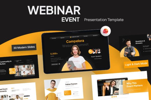 Download Webinar Event PowerPoint Template - Template Collection