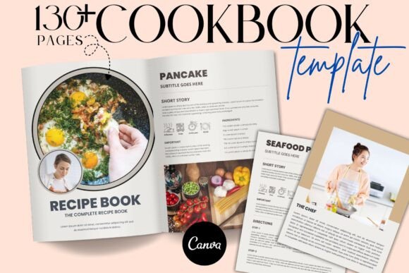 Download Editable Canva Cookbook Template - Template Collection