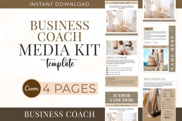 Download Media Kit Template for a Business Coach - Template Collection