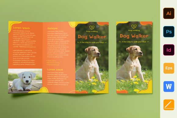Download Dog Walker Brochure Template - Template Collection