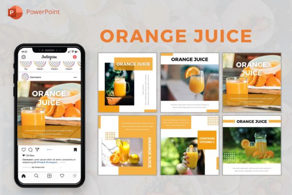 Download Template Instagram Business-Orange Juice - Template Collection