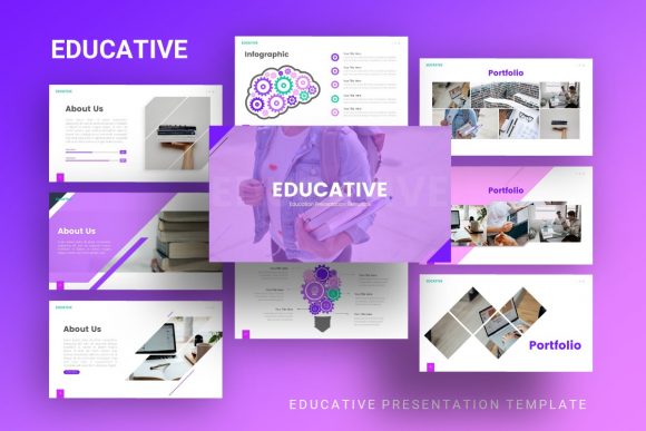 Download Presentation Template - Educative - Template Collection