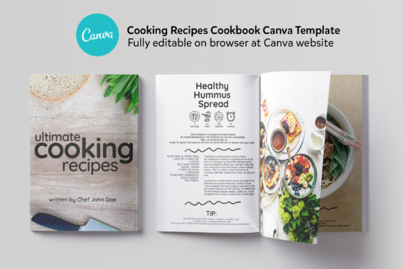 Download Cooking Cookbook Canva Template - Template Collection