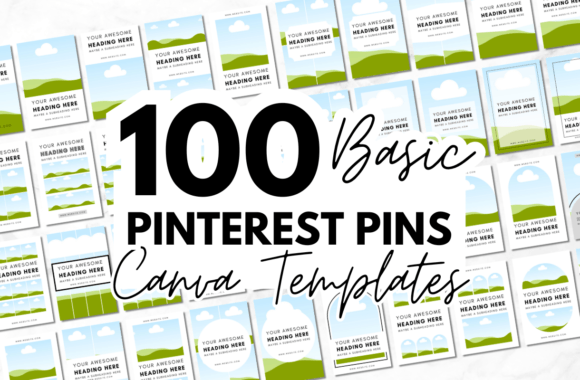 Download 100 Basic Pinterest Pin Canva Templates - Template Collection