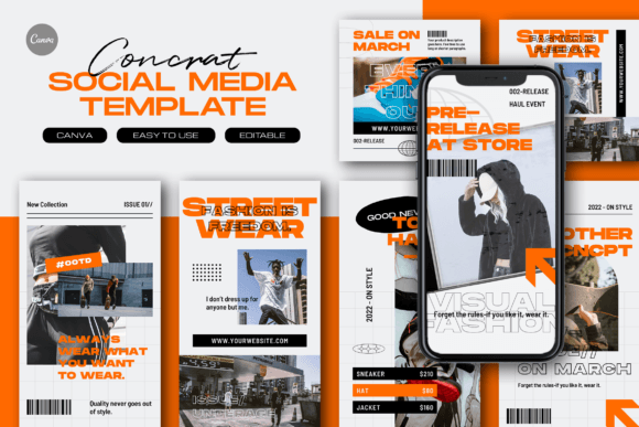 Download Concrat Fashion Instagram Template - Template Collection