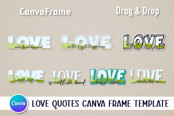 Download Love Quotes Canva Frame Template - Template Collection