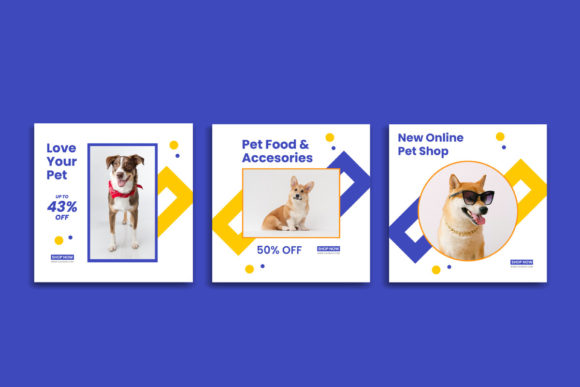 Download Pet Social Media Post Design Pack - Post design Collection