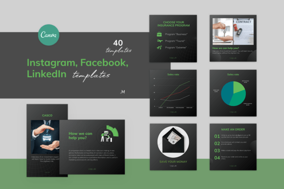 Download Business Finance Templates for CANVA - Template Collection