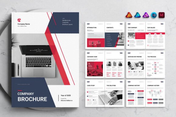 Download Company Brochure Template - Template Collection