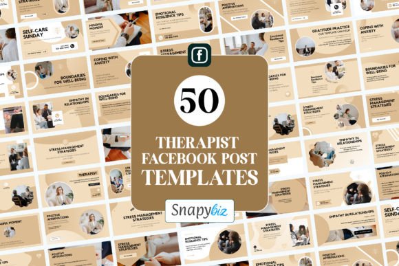 Download Therapist Facebook Canva Post Templates - Template Collection