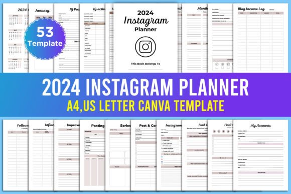 Download 2024 Instagram Planner Canva Template - Template Collection