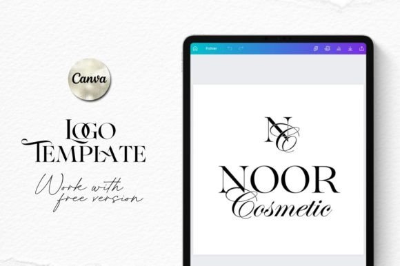 Download Canva Logo Template – Noor Cosmetic - Template Collection