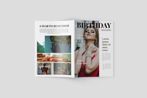 Download Birthday Magazine Template - Template Collection