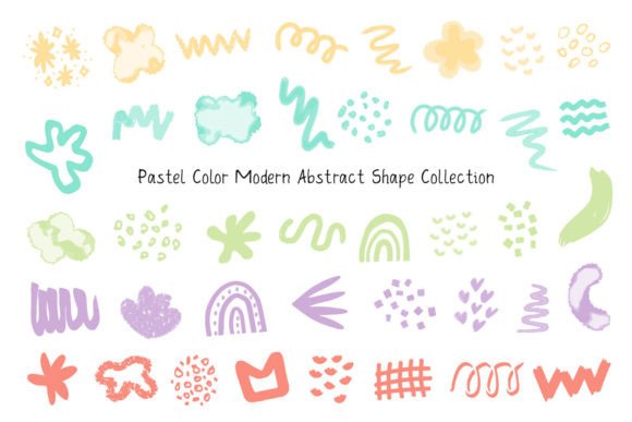 Download Pastel Color Modern Abstract Shape - Modern Collection