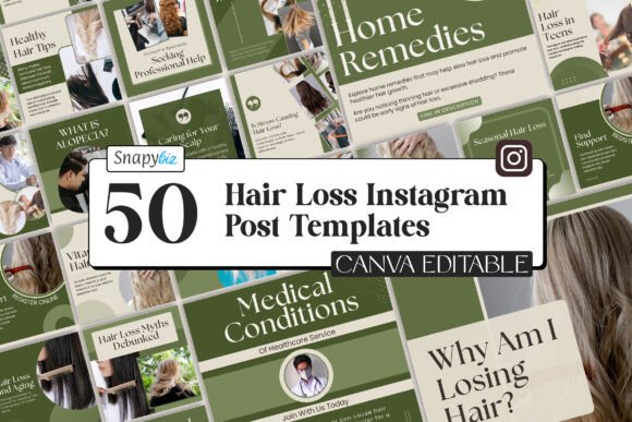 Download Hair Loss Canva Instagram Templates - Template Collection