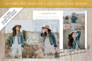 Download Photography Gift Certificate Template - Photo Gift Card - Layered .PSD Files - Design #33 - Template Collection