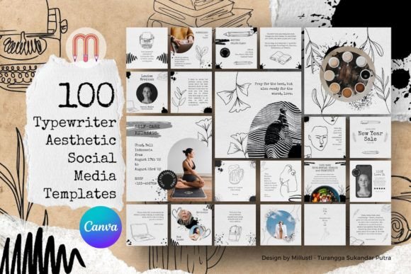 Download 100 Typewriter Canva Instagram Template - Template Collection