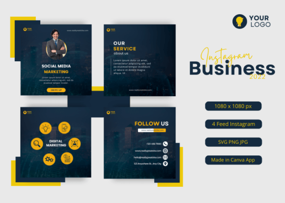 Download Modern Business Instagram Post Template - Template Collection