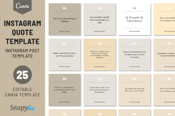 Download Instagram Canva Quote Template - Template Collection