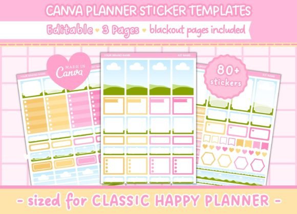 Download Canva Editable Planner Sticker - Canva editable Collection