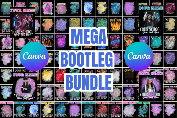 Download Mega Canva Bootleg Rap Tee Template - Premium Resources