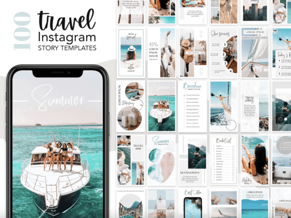 Download 100 Travel Instagram Story Templates - Template Collection