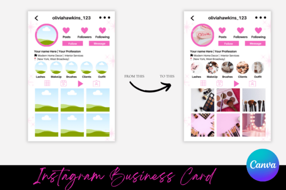 Download Instagram Business Cards Template - Template Collection