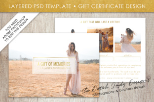 Download Photography Gift Certificate Template - Photo Gift Card - Layered .PSD Files - Design #31 - Template Collection